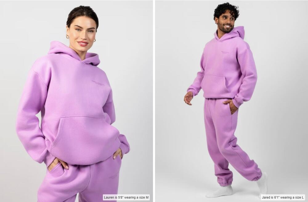 COMFRT Pastel Hoodie Unisex Limited Edition Lilac L Soft Cozy Cottagecore Travel
